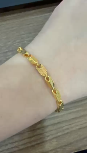Poh Heng Jewellery 22K Rhythmic Link Bracelet in Yellow Gold [Price By Weight]