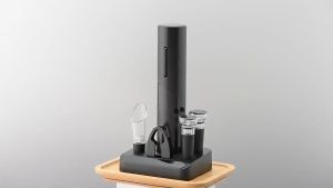 Xiaomi Circle Joy Black Samurai ชุดที่เปิดขวดไวน์ไฟฟ้า 4 In 1 Wine opener เครื่องมือครัว