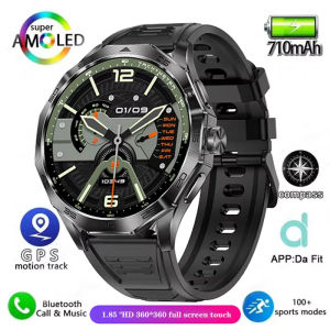 Smart Watch Men 1.85 Inch Ultra HD AMOLED Screen 710 mAh Waterproof Sport Fitness Tracker Bluetooth Call Smartwatch