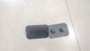 Trạm Thùng Loa Bằng Sắt Kèm Jack Speakon Cỡ 13.6cm x 8.8cm sơn tĩnh điện màu đen chất lượng cao. Giá 1 cái