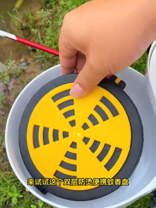 【Wangbokang】ถาดใส่ยากันยุง กล่องใส่ยากันยุง ตะแกรงยากันยุง พลาสติกหนา หมุนหรี่ควันได้ ตะขอเกี่ยว มีตัวล็อกฝากล่อง/Cute-Ghost