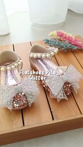 21-36 Sepatu Sendal Pesta Anak Perempuan / Party Shoes Glitter Pita Bling Bling