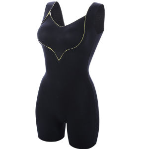 Postpartum Shapewear Bodysuit Womens Sculpting Underwear Abdomen Control Full-Length Sleeveless Three-Quarter Pants