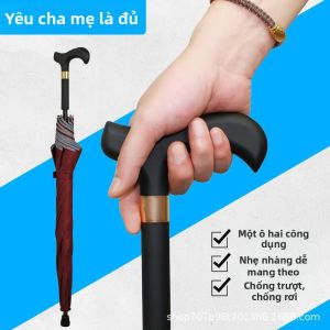 Ô Dù Tay cầm Chống Trượt An toàn Viền Phản Quang