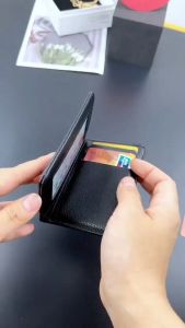 Ultra Thin Mini Wallet Men Short Vertical Youth Anti Demagnetization Card Holder Wallet Multifunctional MenS DriverS License Leather Case Dompet Lelaki