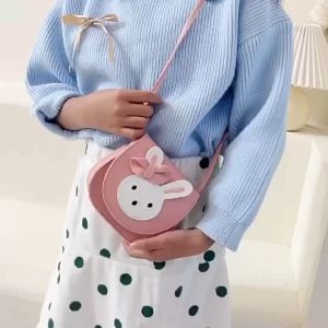 Túi đeo chéo bé gái da PU từ 3-10 túi đeo chéo mini hình thỏ thời trang bé gái túi đeo cho bé Pama STORE PK82