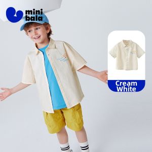 MINI BALA | Cotton Soft Breathable Lightweight Boys Short Sleeve Shirt