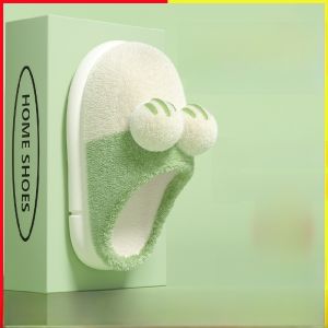 Cute Cat Claw Cotton Slippers Womens Indoor Home Thick Bottom Anti-slip Soft Bottom Couples Plush Warm Cotton Shoes Men