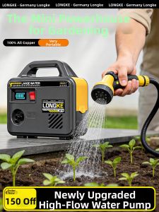 LONGKE | Bơm Nước Sạc Điện Công Suất Cao cho Đồng Ruộng