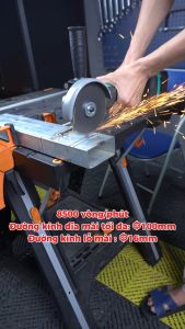 Máy mài góc dùng pin không chổi than DCA ADSM06-100 tốc độ 8500/phút trục M10 điều chỉnh 3 tốc độ nhỏ gọn dễ mang vác - chính hãng
