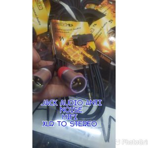 Jack audio  Jack XLR male  to stereo   terbaik hifi low noise bahan kabel kuat liat Jack dilengkapi balutan Tembaga warna emas cocok untuk keperluan sound system HP Mesjid Kabel Jack audio kabel stereo kabel HP ke mixer Kabel HP ke sound kabel HP ke amply