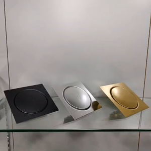 Foot-Controlled Square Floor Drain Quick Drainage Bathroom Press Type Floor Drain Anti-clogging