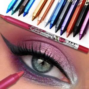 Pearlescent Matte Eyeliner Pencil Colorful Quick-dry Waterproof Eye Liner Shadow Pen Long-lasting Smooth Eyeliner Gel Eye Makeup