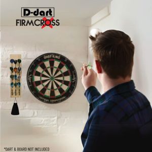 FIRMCROSS DARTS ACCESSORY - SOLID WOOD WALL MOUNTED DART HOLDER DISPLAY