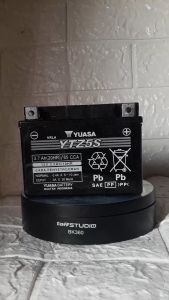 Aki motor YUASA YTZ5S untuk Yamaha Vixion Xeon Jupiter Z/MX New Mio J/GT Soul Beat Scoopy Karbu Supra x 125 Verza Genio spin Hayate 125 teg 12 volt/3 Ah Aki kering