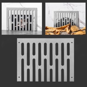 150mm Stainless Steel Gutter Grille Anti-Clog Side Drain Plate Wall Corner Floor Drain