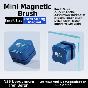 Yee | Mini Strong Magnet Aquarium Cleaning Brush Glass Cleaner Algae Scraper