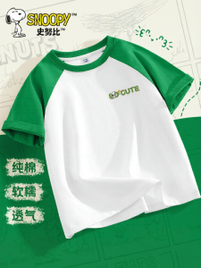 Snoopy | Áo Thun Mùa Hè Bé Trai Cotton