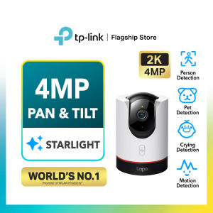 TP-Link 4MP/2K QHD Wifi & Wireless Home IP Camera Security AI CCTV With Smart Detection and Notification Pan/Tilt Tapo C225