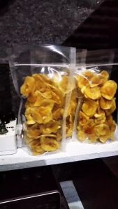 Keripik pisang kepok bulat kemasan isi 2 (50gram x 2)