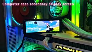 4.58" IPS Secondary Screen & Triple-Fan RAM Heatsink | All-in-One PC Hardware Monitor & Memory Cooling Kit