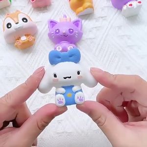 【Ready Stock】1PCS-Cartoon coloring plaster doll handmade diy educational toy graffiti painting