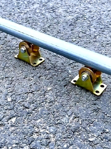 4pc V Groove Gate Roller Wheel Sliding Gate Roller Wheel Heavy Duty 1.2/ 2 / 3 /inch Heavy Duty Rigid Casters