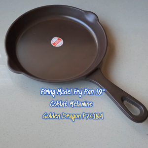 Piring Model Fry Pan 10" Melamine - Golden Dragon P7610A