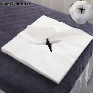 Disposable Non-Woven Beauty Salon Bed Hole Towel Soft Breathable Massage Table Cover Spa Bedspread for Tattoo Eyelash Extension