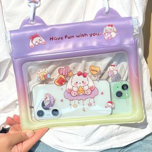 Large Capacity Waterproof Phone Bag for Water Park Floating Equipment with Airbag Touch Screen Photography Swimming Gear