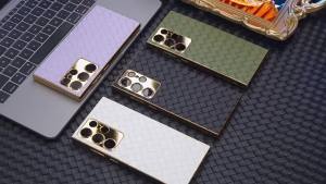 เคส ซัมซุง เคสหนังสานแบบนิ่ม สำหรับ Samsung Galaxy s25 ultra plus (ไม่มีปากกา) ลายทอเคลือบด้วยไฟฟ้า เคสโทรศัพท์มือถือหนังเรียบหรู