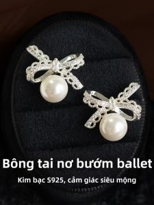 YICAN | Bông Tai Kẹp Nơ Pha Lê
