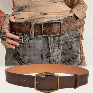 Retro PU Leather Belts for Women: A Luxurious Boho Accessory