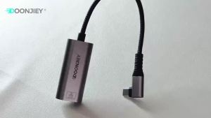 DOONJIEY 10Gbps Ethernet Adapter USB4 Type C To RJ45 10000Mbps Wired LAN Network Card Thunderbolt 3 4 For MacBook Pro Laptop
