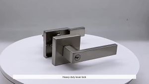 Door Knob Main Door Lock Set Aluminium Alloy Main Door Lock Lever Type Main Door Lock  Anti Theft Mute Interior Door Locks with Anti-theft Lock Core Inside Comes with 3 keys