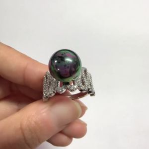 Huitan Imitation Pearl Finger Ring for Women Wedding Party Jewelry with Brilliant Cubic Zirconia Fashion Charming Accessories