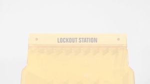 Box Station Lockout Lock Out Padlock Gembok Safety Equipment 5 / 10 Padlock Bahan Polikarbonat Suhu Anti-Tinggi Dengan Penutup Transparan