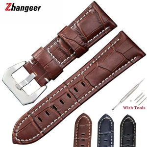 Zhangeer Dây đeo đồng hồ Đồng hồ đeo tay dây da ngựa điên chất lượng cao 20mm 22mm 24mm 26mm Phụ kiện dây đeo đồng hồ mềm chống thấm nước kèm dụng cụ