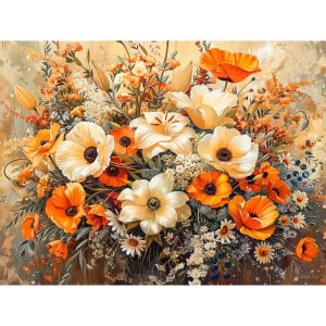 500/1000/1200/2000PCS Jigsaw Puzzle Beautiful Colorful Flowers Bouquet For Adults Perfect For Quiet Evening Activity