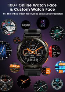 2023 NEW Original KOSPET TANK T2 Ultra Military Smartwatch Men 1.43" AMOLED AOD 5ATM&IP69K Waterproof AI Voice Assistant Bluetooth Call Fitness Tracker Smart Watch Women