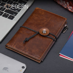 Edern 2025 Mới Ví Da Thật Cho Nam Túi Ly Hợp Thời Trang Retro Da Bò Đựng Túi Hộ Chiếu Rfid Chặn Ví Dài Ví Đựng Tiền Xu
