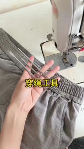 2Pcs 25cm Needle Elastic Threader Elastic Waist Rope Hat Rope Pant Shoelace Crochet Tool
