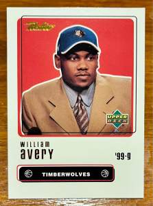 William Avery Rookie Card 🏀 NBA ทิมเบอร์วูฟส์ 🏀 การ์ดสะสมบาสเก็ตบอล 🏀 Upper Deck Retro RC 🇺🇸 Minnesota Timberwolves 🏀 เอ็นบีเอ 🇺🇸