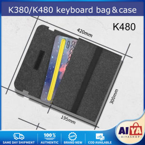 ★Same Day Shipping★ Protective Flexible Carrying Case Cover Portable Keyboard Bag Accessories Storage Felt Compact Travel For Logitech K380 K480