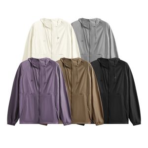 INFLATION brand Outdoor Tourism Mountaineering and Hiking Teflon Three Protection UPF50 Sunscreen Clothes 2024 Spring/Summer Outdoor Sports Hooded Stand up Collar Coat