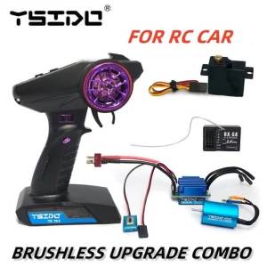 YSIDO Brushless Combo Upgrade Kit Motor ESC Receiver RC Servo Set for WLtoy 1/12 1/14 1/16 1/18 MJX Hyper Go HBX REMO Hobby Car