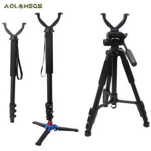 3 Types Outdoor Hunting Shooting Holder Portable Threelegged Bracket Aluminum Telescopic Shooting Head Rack Equipment
