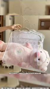 SUMMERZตาข่ายตากหมอน ที่ตากหมอน ที่ตากตุ๊กตา อเนกประสงค์ ระบายอากาศและแห้งง่าย ประหยัดพื้นที่