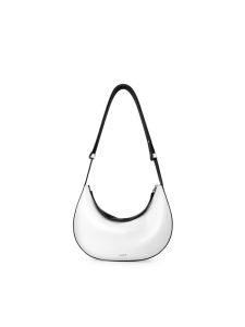 INJOYLIFE Original Design Mini Banana Boat Crossbody Bag Simple Shoulder Bag Quality Feel Small White Bag for Youth