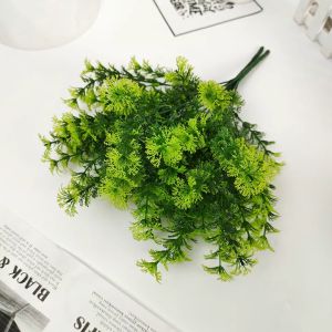 Daun Aksesoris Kipas Cabang 7 Rumput Artificial Hias Tangkaian /Bunga Baby Breath Pikok Gypso Buatan Dekorasi Rumah Pelaminan Import Premium